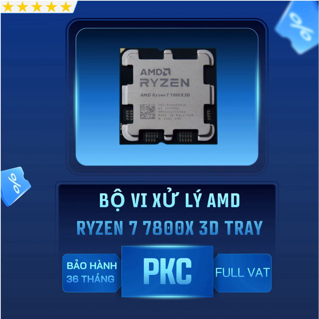[FULL VAT ] CPU AMD Ryzen 7 7800x3D new tray Bảo hành 3 Năm