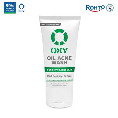 [QUÀ TẶNG KHÔNG BÁN] Minisize Sữa rửa mặt cho nam Oxy sạch dịu nhẹ, kiềm dầu Oxy Oil Acne Wash 25g