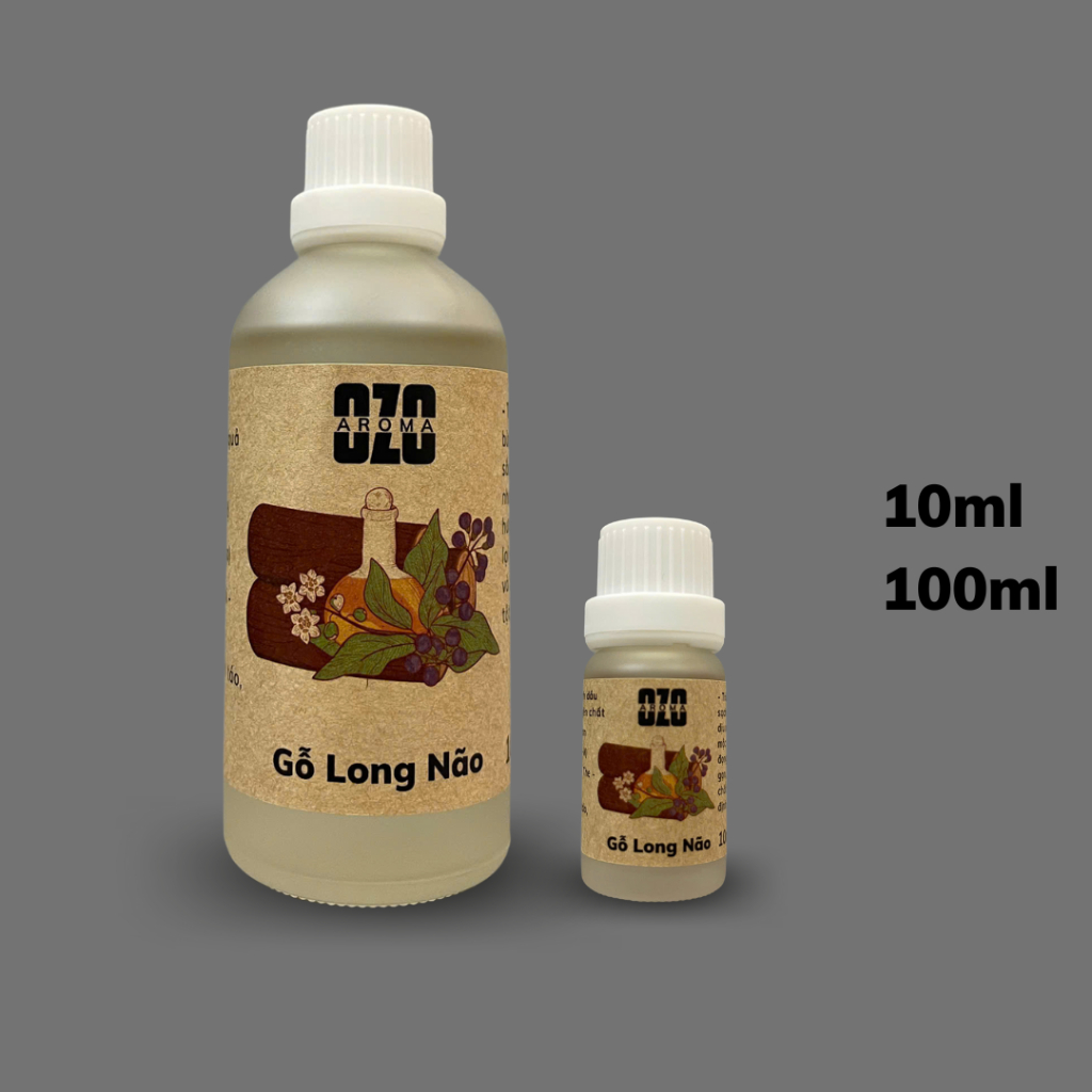 Tinh Dầu Gỗ Long Não 10ml - Ozo Aroma - Nguyên Chất Việt Nam - Thơm The Mát