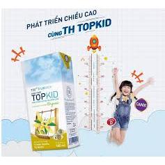 Thùng sữa tươi TopKid Organic TH TrueMilk 180ml (48 hộp)