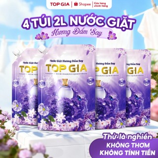 Nước Giặt Xả TOPGIA Hương Đắm Say Dịu Nhẹ, Tẩy Sạch Vết Bẩn, Lưu Hương 72H, An Toàn Cho Da