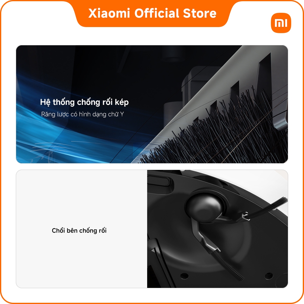 Robot hút bụi Xiaomi H50| Điều khiển thông minh| Lực hút mạnh 10,000 Pa| Lau xoay tốc độ cao | BigBuy360 - bigbuy360.vn