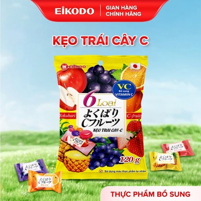 Kẹo Bổ Sung Vitamin C Yokubari Mix Vị Trái Cây 120g