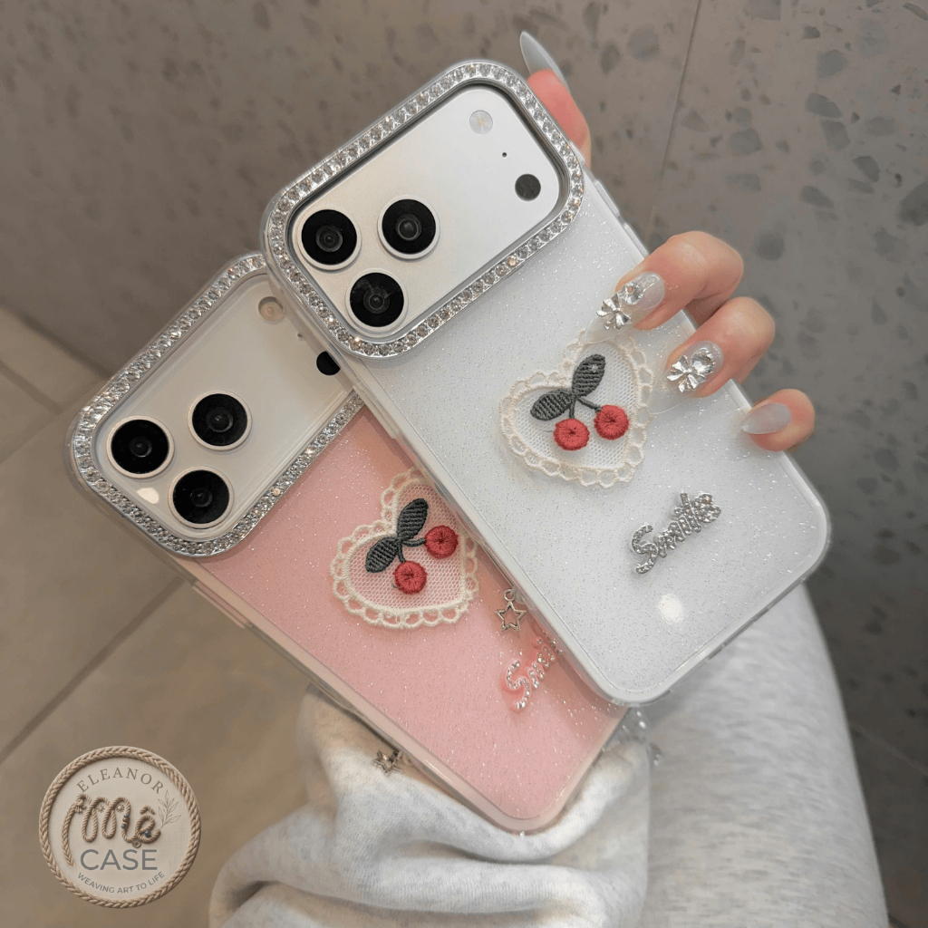 🌸  ỐP CHERRY PHONG CÁCH HÀN QUỐC CỰC CUTE  _ CHERRY KAWAII CASE  🍒✨ CÓ KÈM DÂY - MÊ CASE