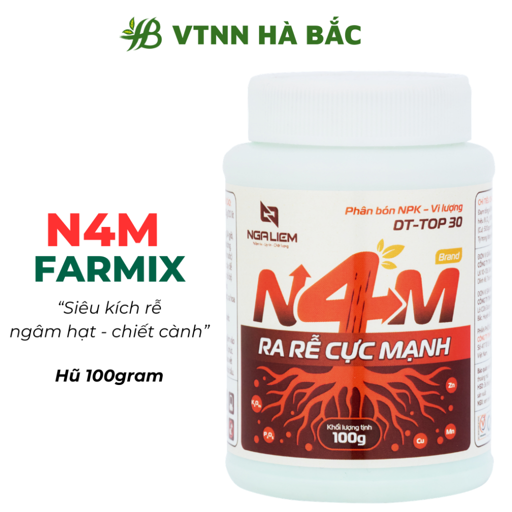 N4M Farmix 100gram – Kích Thích Ra Rễ Nhanh Cho Cây Trồng