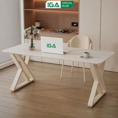 Bàn làm việc IGA thiết kế chân chữ X không rung lắc siêu chắc chắn - GM234