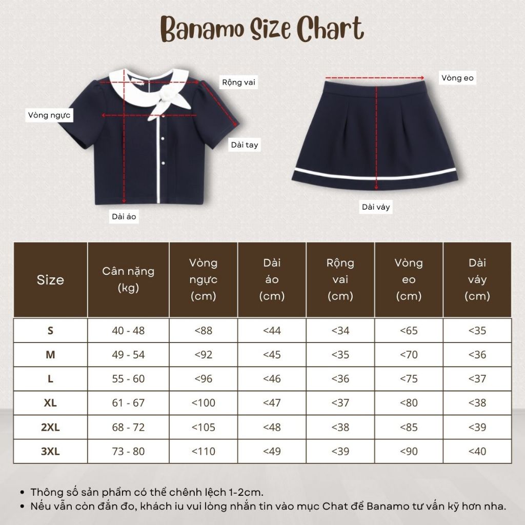 Set đồ nữ BIGSIZE Banamo áo thiết kế cổ sen phối hoa dáng croptop cộc tay kèm chân váy chữ A dáng xòe tiểu thư 1000 | BigBuy360 - bigbuy360.vn
