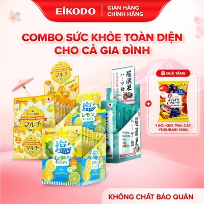 [MUA LÀ CÓ QUÀ] Combo Sức Khỏe | Tặng Kẹo Bổ Sung Vitamin C Yokubari mix vị trái cây