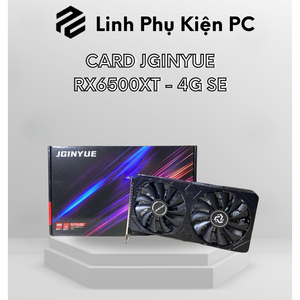 Card Màn Hình JGINYUE RX6500XT 4GB GDDR6 SE – VGA Gaming Giá Tốt Chơi Game Full HD
