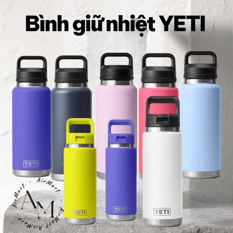 Bình giữ nhiệt YeTi Rambler 36oz,26oz ,18oz hàng nhập chuẩn Mỹ