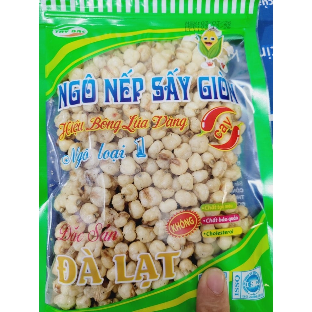 Combo 2 gói Ngô nếp sấy giòn cay Đà Lạt 145g