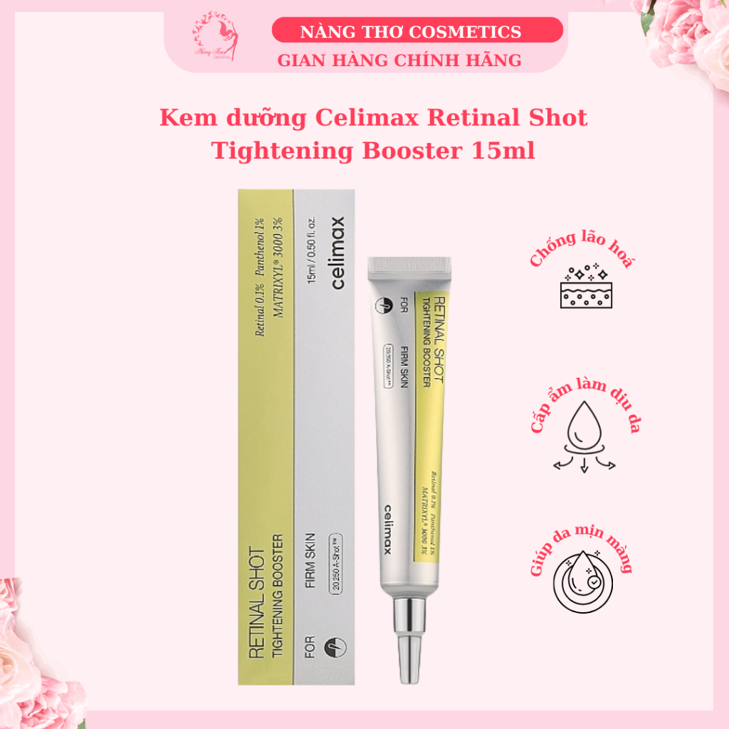 Kem dưỡng Celimax Retinal Shot Tightening Booster 15ml