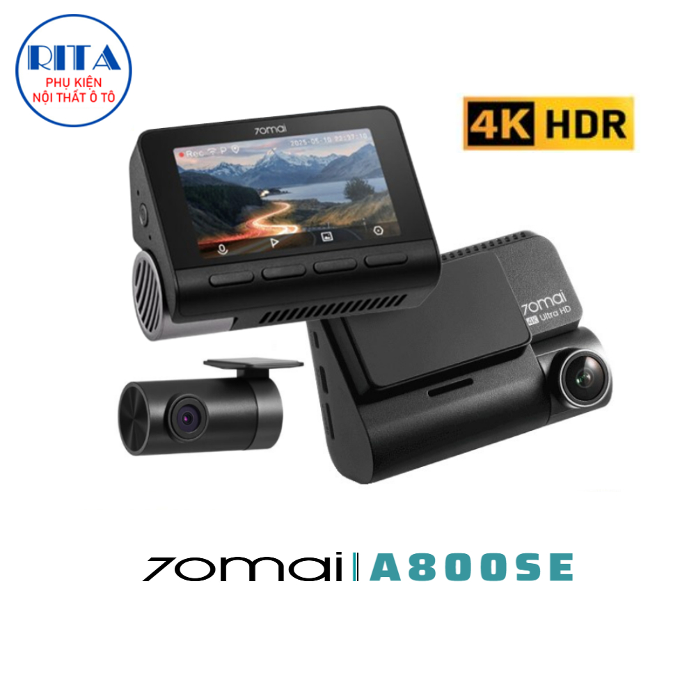Camera hành trình 70Mai A800SE 4K HDR - Bản Quốc Tế - Hàng Chính Hãng 70Mai Vietnam - Bảo Hành 1 Năm
