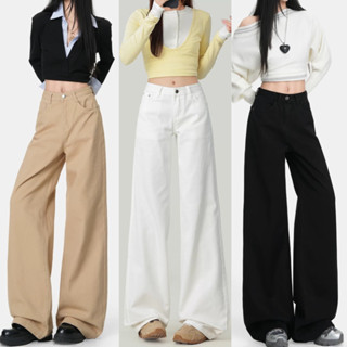 Quần KAKI Nữ Ống Suông Rộng  MIAA  Chất Vải Dày Dặn phong cách ulzzang Hàn Quốc, quần suông kaki nữ cạp cao đủ size