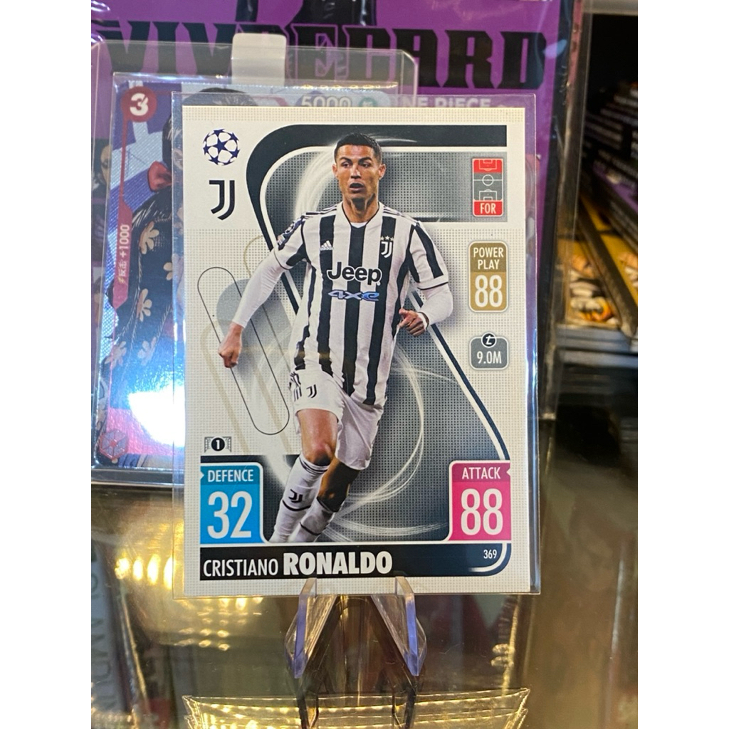 [ĐÃ BÁN❌ CHỈ ĐỂ TRƯNG BÀY ]Thẻ Cầu Thủ Huyền Thoại Cristiano Ronaldo Topps Match Attax 2021-22 Juven