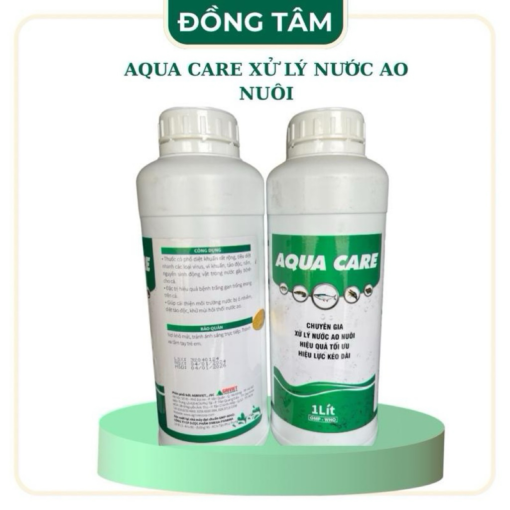 AQUA CARE CHUYÊN GIA XỬ LY AO NUÔI-HIỆU QUẢ TỐI ƯU HIỆU LƯC KÉO DÀI (chai 1lit)