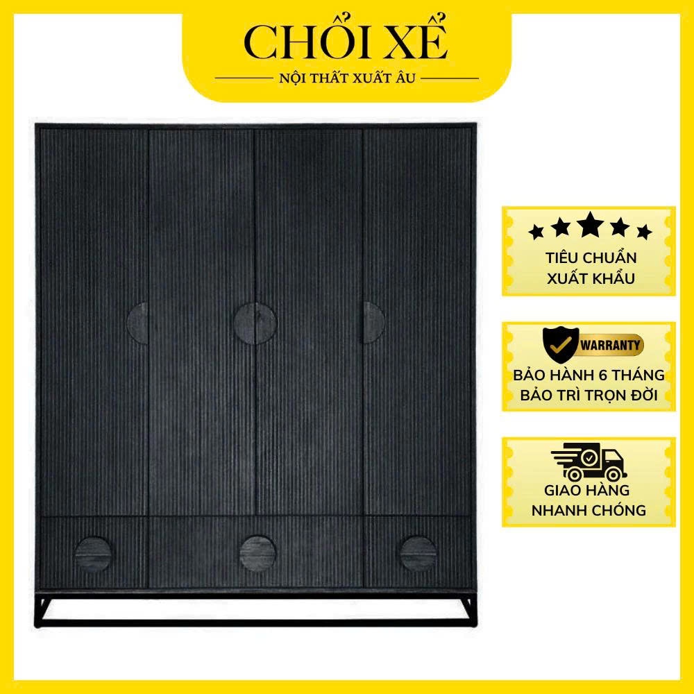 Tủ Quần Áo Màu Đen POMPEII Thương Hiệu Chổi Xể -FS271-5/FS271-4/FS271-3