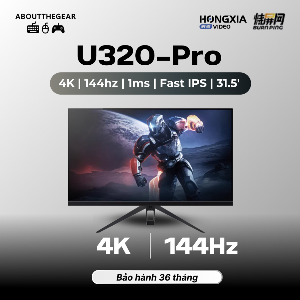 Màn hình 4K Hongxia U320-Pro chuyên game AAA, đồ họa (NEWSEAL-BH 36 THÁNG)