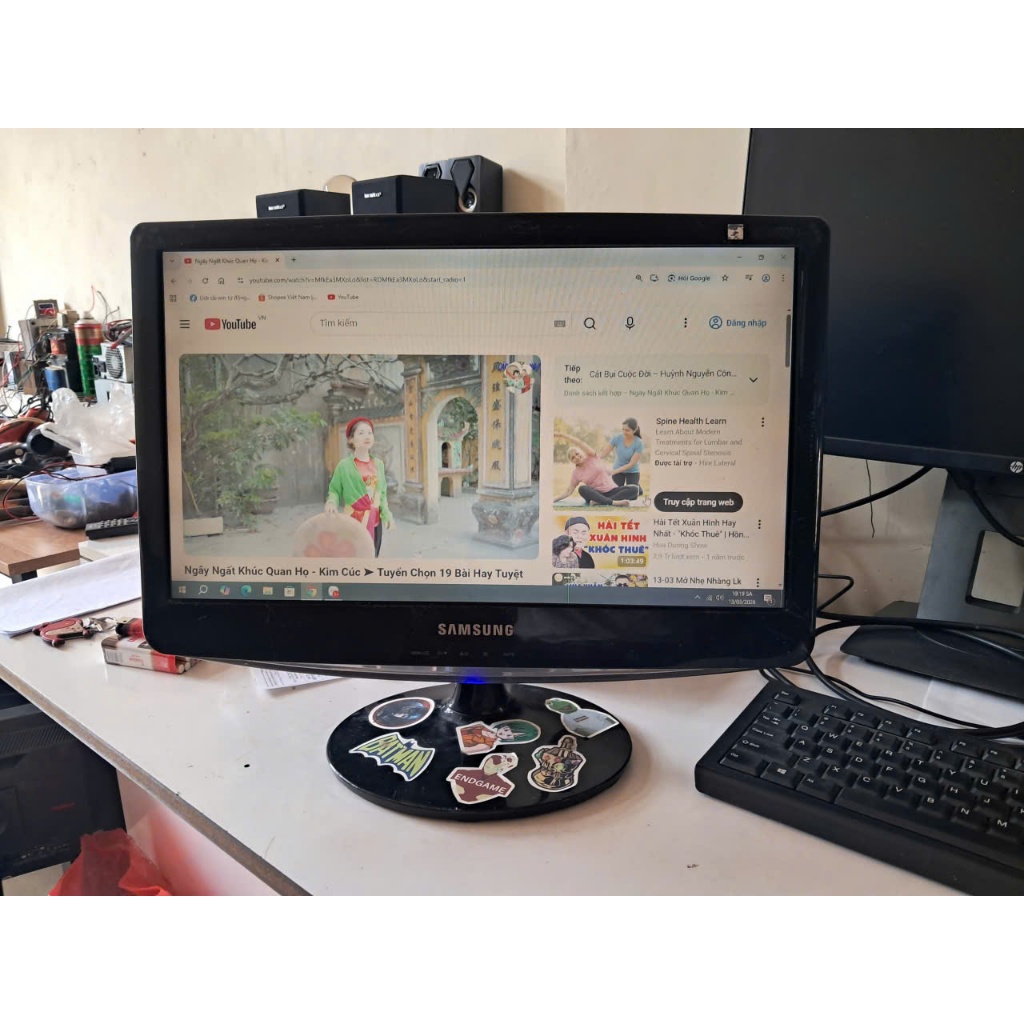 màn hình máy tính samsung 19,3 inch - Model: B1930N - đã qua sử dụng - lỗi 1 kẻ chỉ dọc - bán thnah 