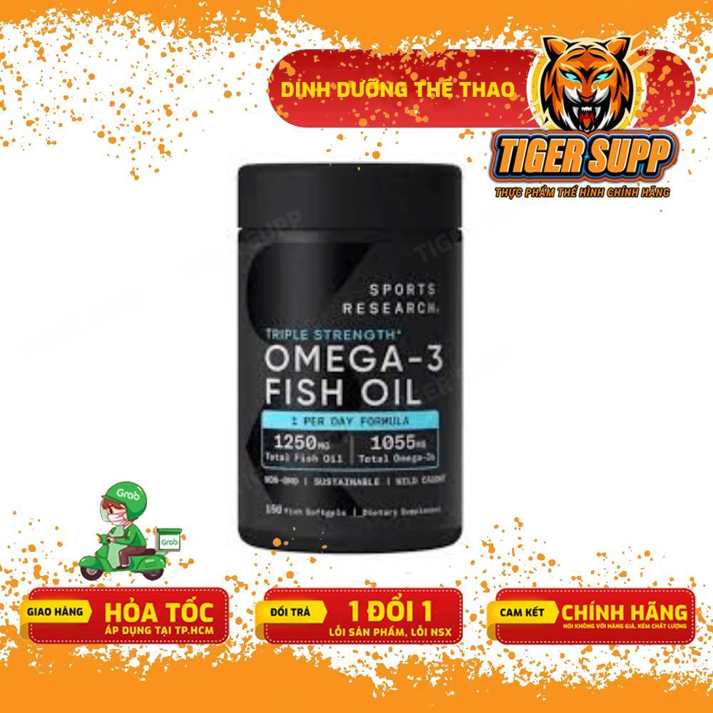 SR Omega-3 Fish Oil 1250mg – 1055mg Omega-3 Triple Strength