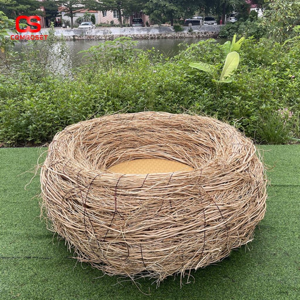 Ghế Tổ Chim Trang Trí Không Gian Chill, Ghế Decor Ngoài Trời