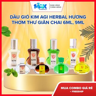 Dầu gió KIM Agi Herbal Hương thơm thư giãn chai 6ml, 9ml