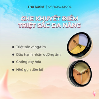 [THE SAEM] Che khuyết điểm triệt sắc che phủ cao Cover Perfection Triple Pot Concealer