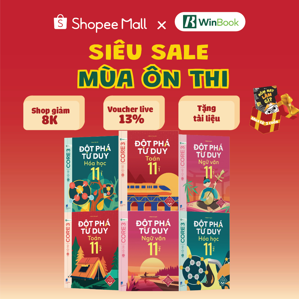 Sách-Đột phá tư duy Lớp 11-Các môn Toán, Ngữ văn, Hoá học (Dùng cho cả 3 bộ SGK)