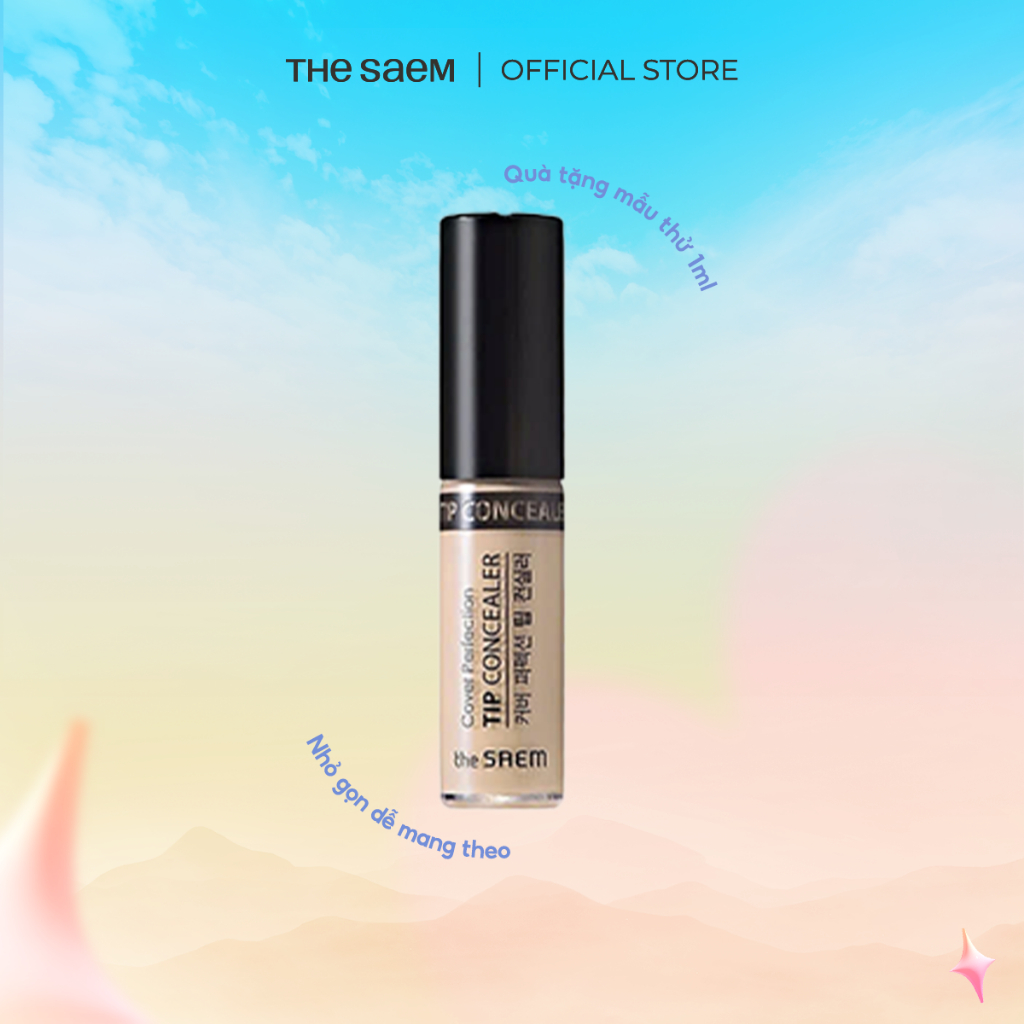 [HÀNG TẶNG KHÔNG BÁN] Kem che khuyết điểm THE SAEM Cover Perfection Tip Concealer (Minisize 1ml)