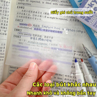 Giấy Note 100 Tờ M.Y – Tập Giấy Nhớ Đánh Dấu Nhiều Size, Màu Pastel Trơn Cao Cấp