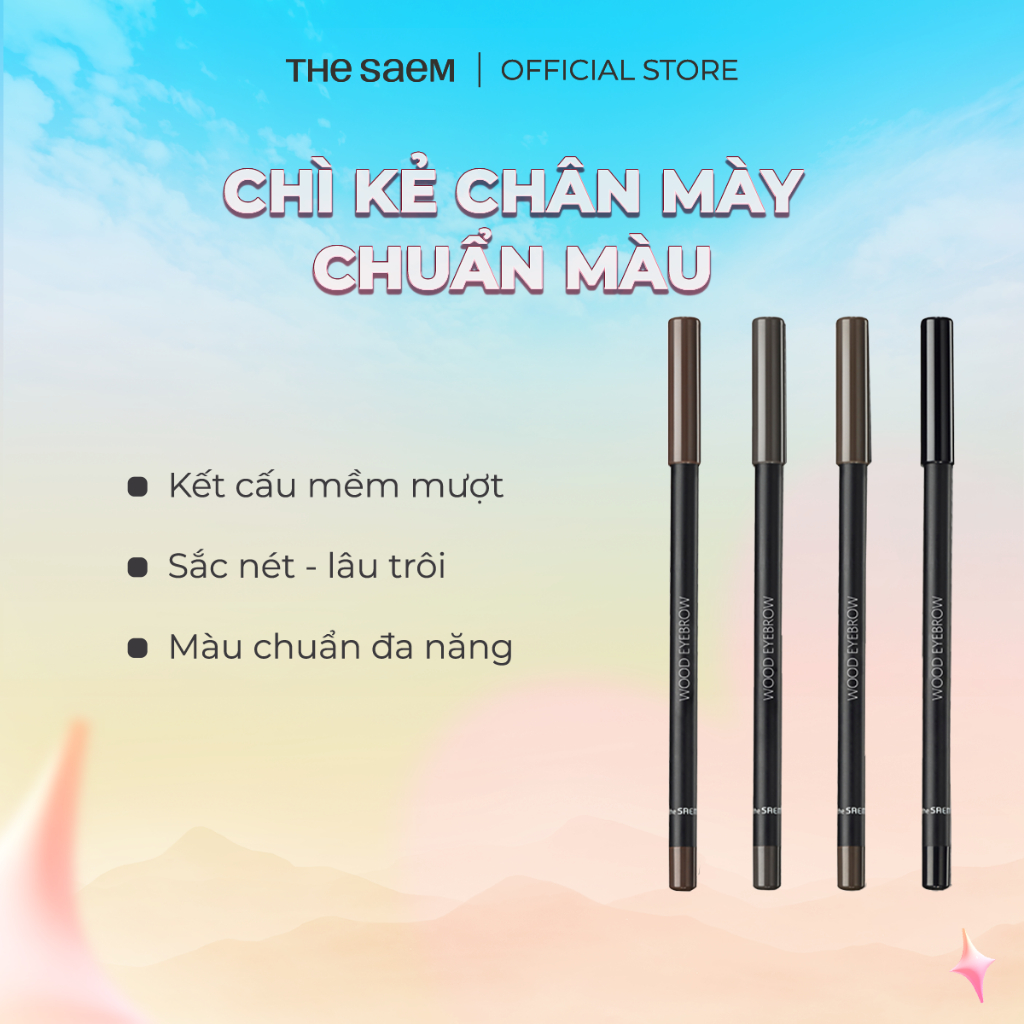 [THE SAEM] Chì Kẻ Chân Mày THE SAEM Saemmul Wood Eye Brow (1.8g)