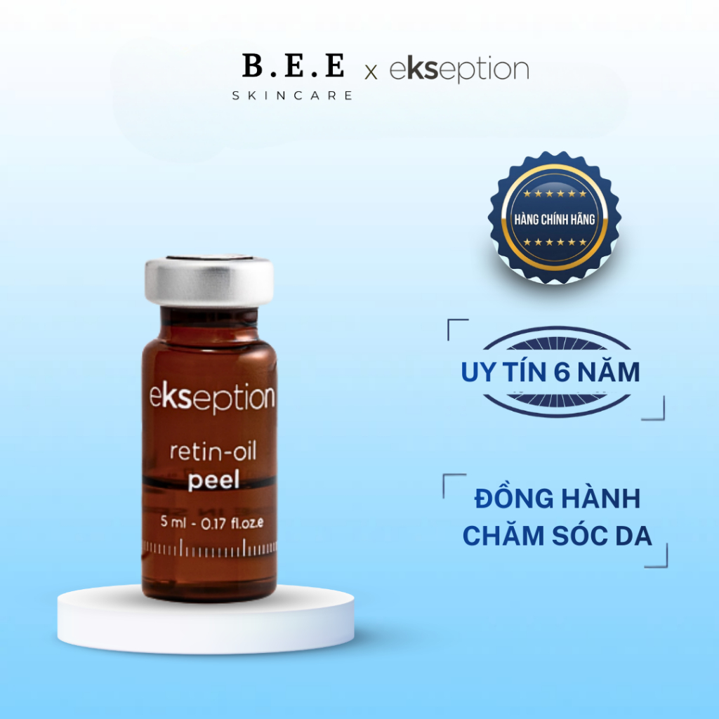 Peel Da Ekseption Retin-Oil 5ml Retinol Chống Lão Hóa, Tái Tạo Da, Tăng Sinh Collagen – Bee Skincare