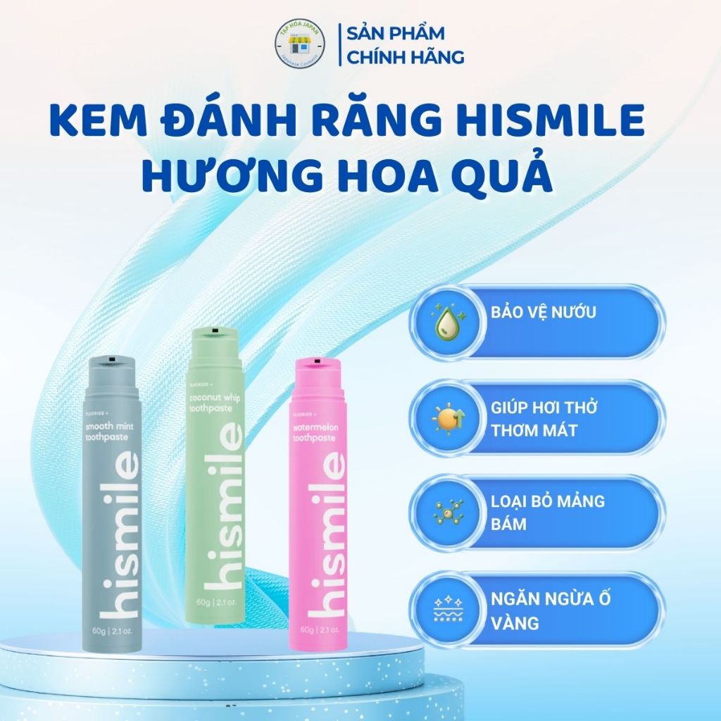 Kem đánh răng HISMILE Kem đánh răng hương hoa quả