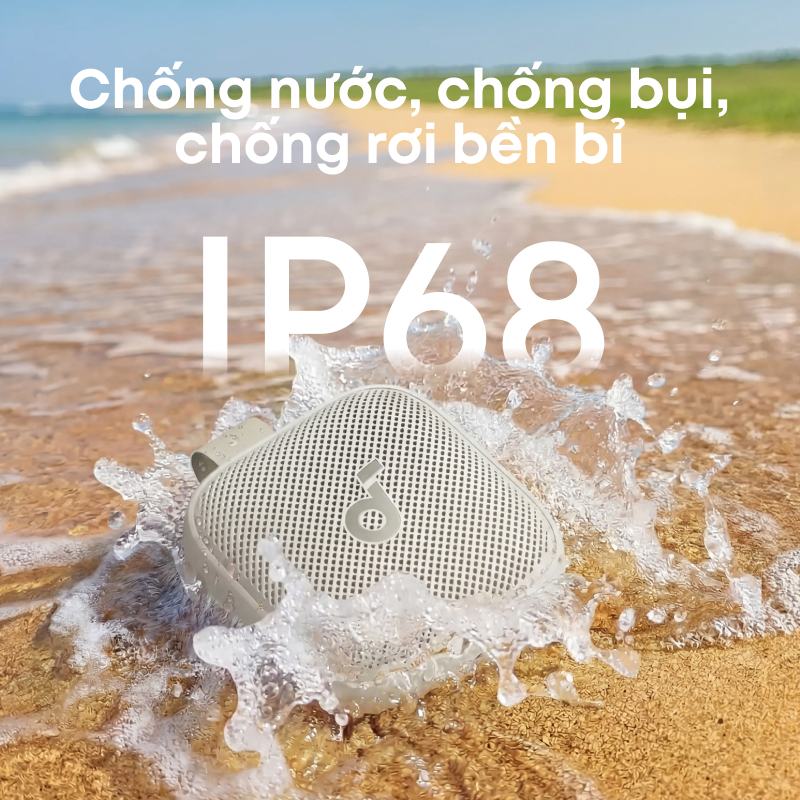 Loa bluetooth soundcore Boom Go 3i – Bass mạnh 15W, pin lâu 40H, chống nước và bụi IP68 | BigBuy360 - bigbuy360.vn