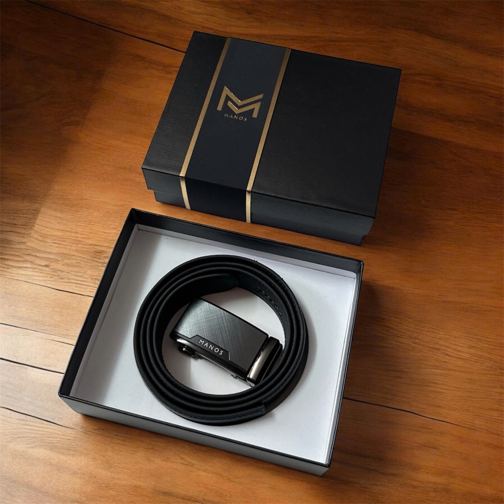 Thắt Lưng Nam Manos  Quà Tặng Fullbox - Ma-n07
