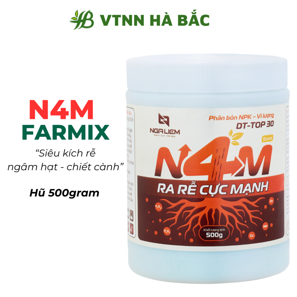 N4M Farmix 500gram – Kích Thích Ra Rễ Nhanh Cho Cây Trồng