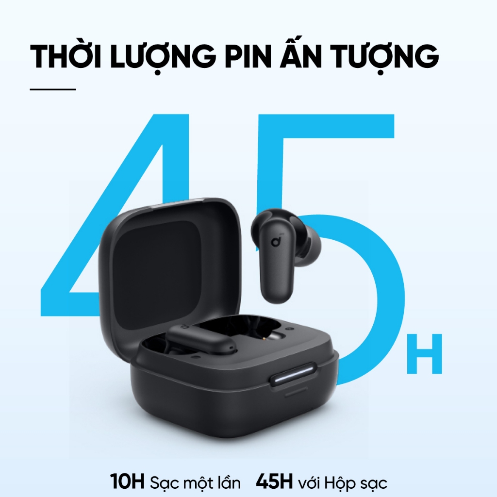 Tai nghe bluetooth soundcore R50i NC (P30i) chống ồn ANC | Chống nước và bụi IP54 |40 giờ phát nhạc |Tích hợp phiên dịch | BigBuy360 - bigbuy360.vn