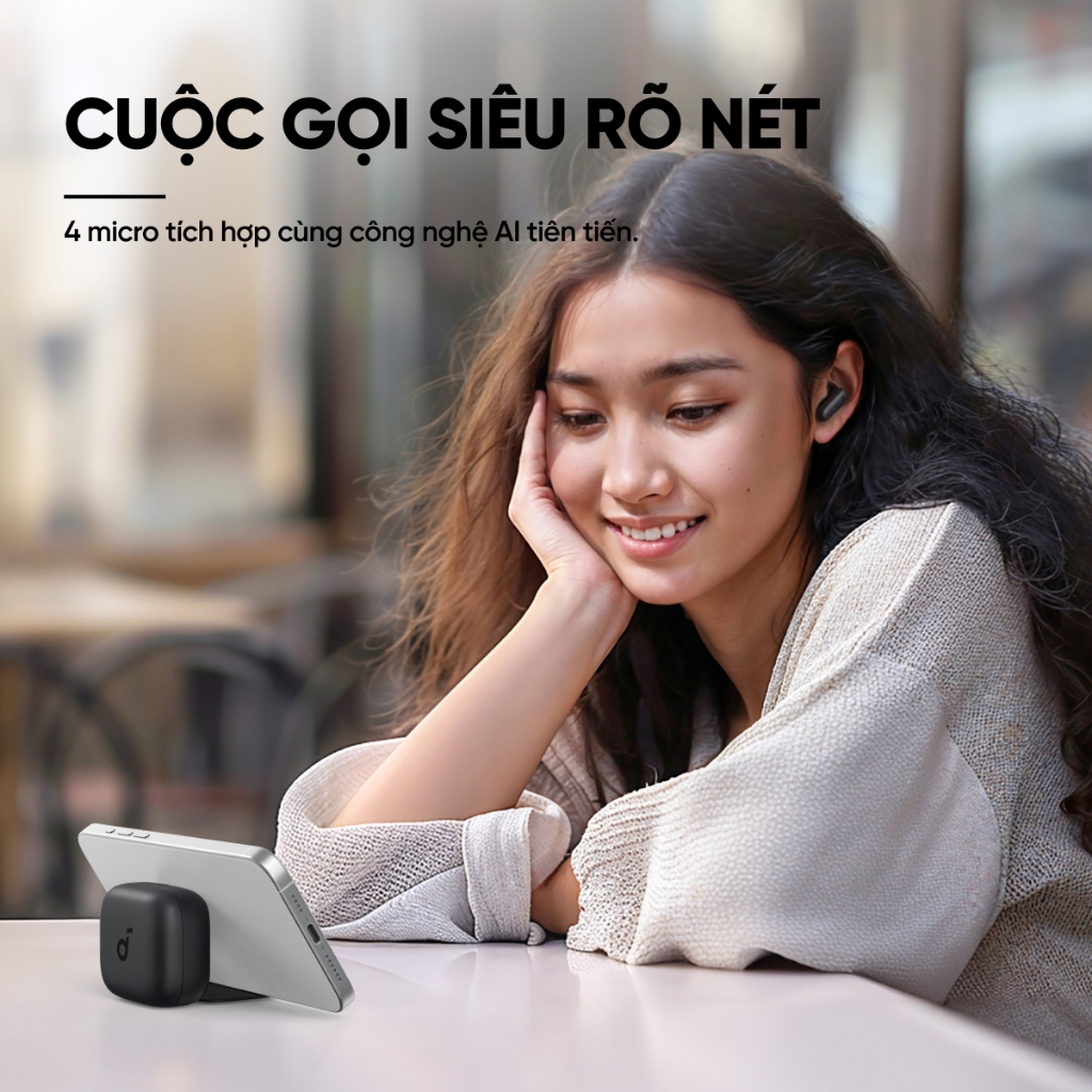 Tai nghe bluetooth soundcore R50i NC (P30i) chống ồn ANC | Chống nước và bụi IP54 |40 giờ phát nhạc |Tích hợp phiên dịch | BigBuy360 - bigbuy360.vn