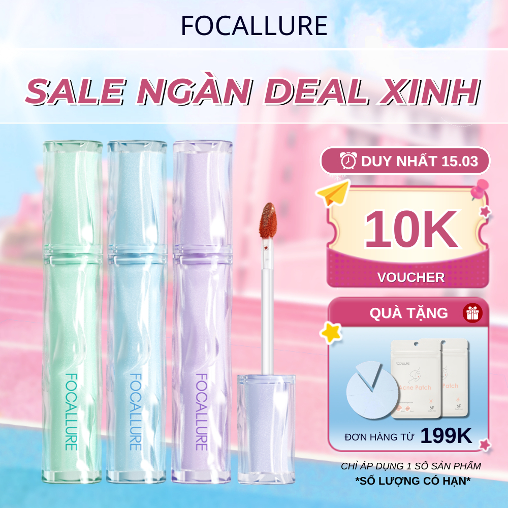 FOCALLURE Son Tint Siêu Căng Bóng Mọng Nước Lâu Trôi 2g