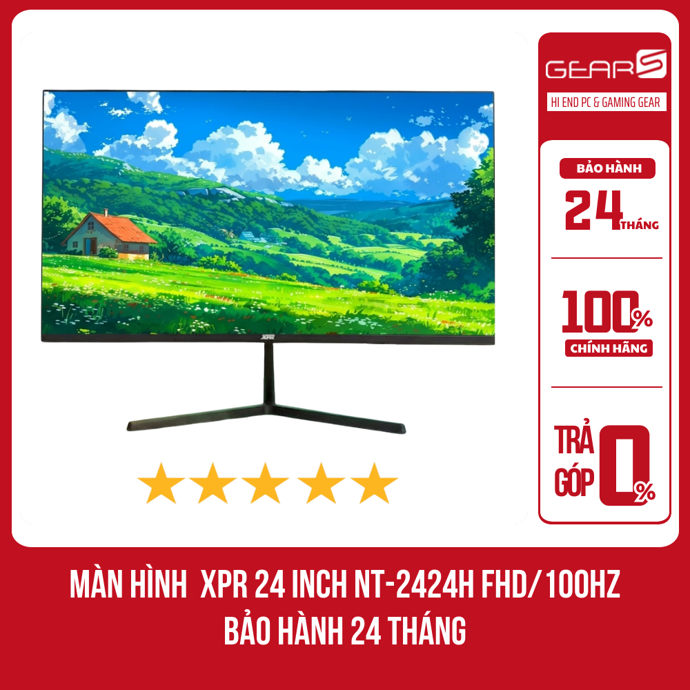 Màn hình  XPR 24 Inch NT-2424H -FHD/100HZ IPS/VGA/HDMI - Bảo hành 24 Tháng