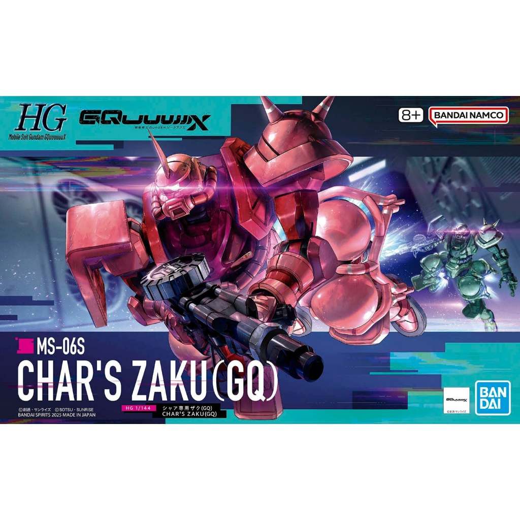 [Full box} Chính hãng Bandai HG GQ Char's Zaku