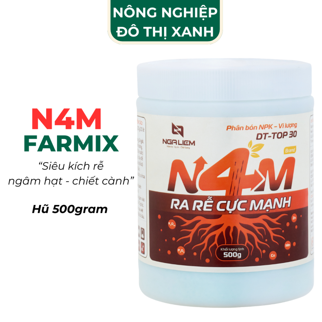 N4M Farmix 500gram – Siêu Kích Rễ, Ngâm Hạt, Giâm Chiết Cành Hiệu Quả
