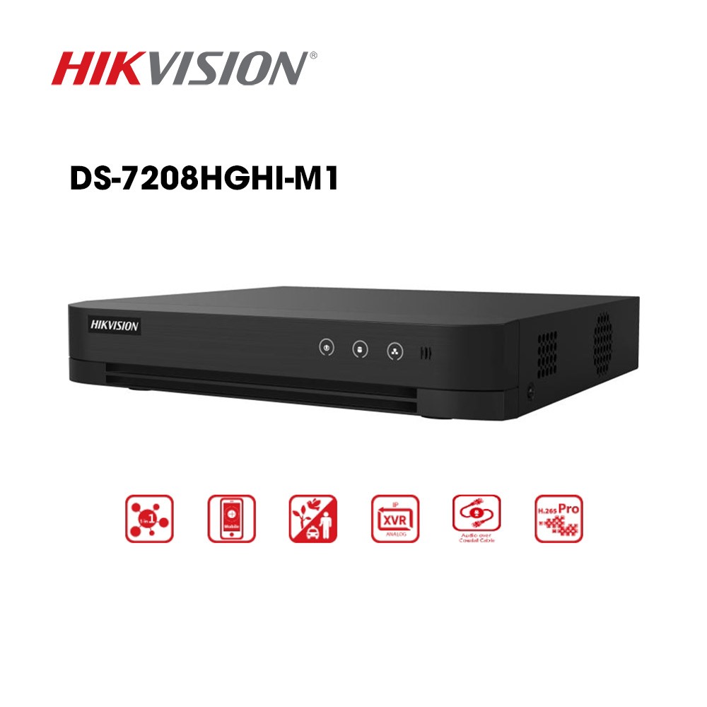 Đầu ghi hình 8 kênh 5in1 tích hợp camera có mic HD-TVI HIKVISION DS-7208HGHI-M1