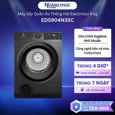 Máy Sấy Thông Hơi Electrolux 9 Kg EDV904N3SC {Toàn Quốc}