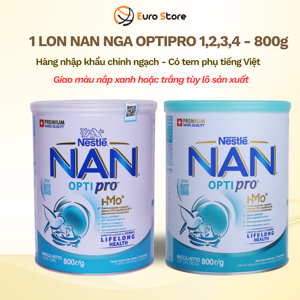 [DATE 2027] Sữa Nan Nga 4 số HMO Optipro Mamako Lon 800g - Euro Store