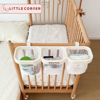 Giỏ treo 3 ngăn đa năng Babypods, giỏ treo nôi, giỏ đựng đồ, tã bỉm, đồ dùng cho trẻ sơ sinh