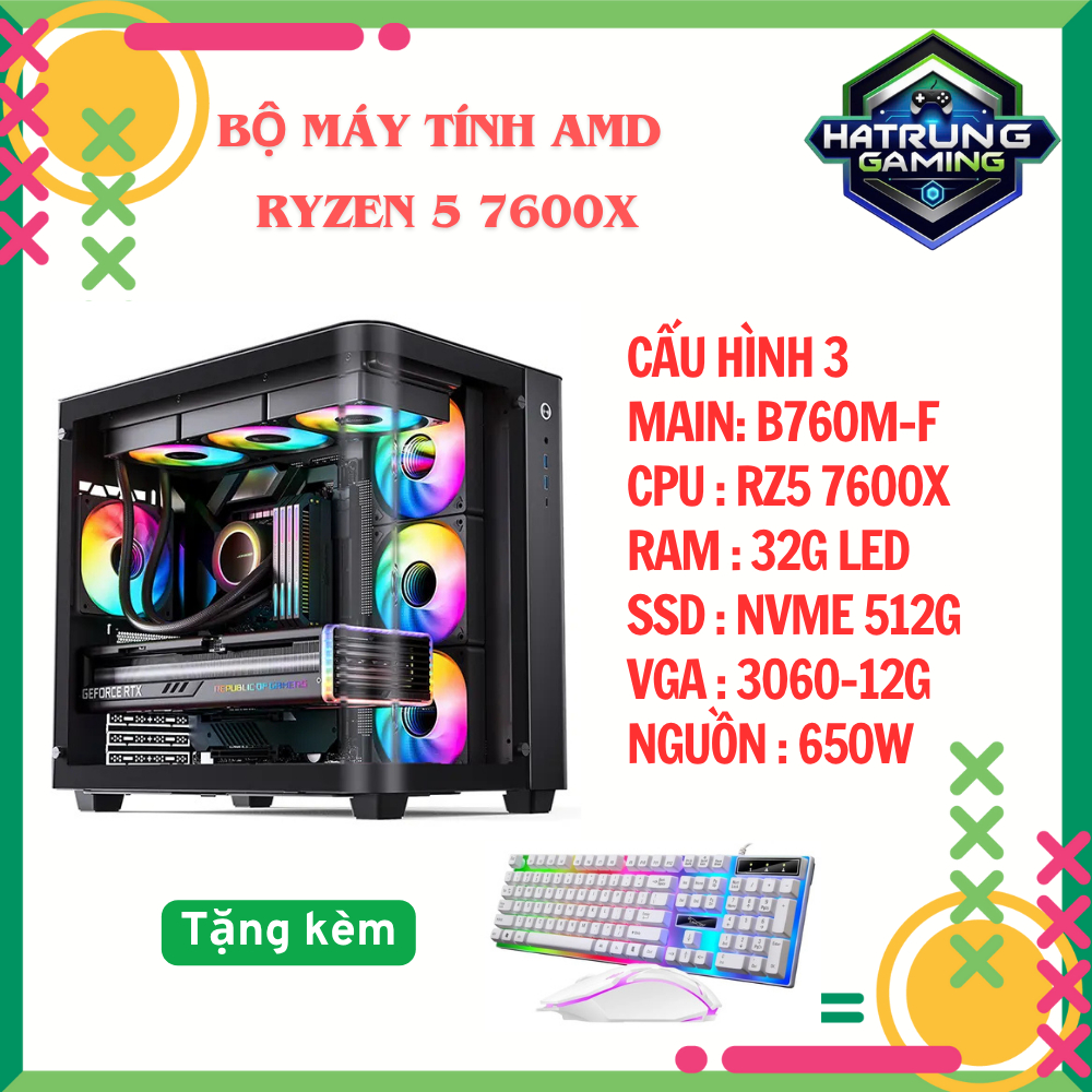 Bộ Máy Tính AMD Ryzen 5 7600X Cực Mạnh Cân Kèo Game | BigBuy360 - bigbuy360.vn