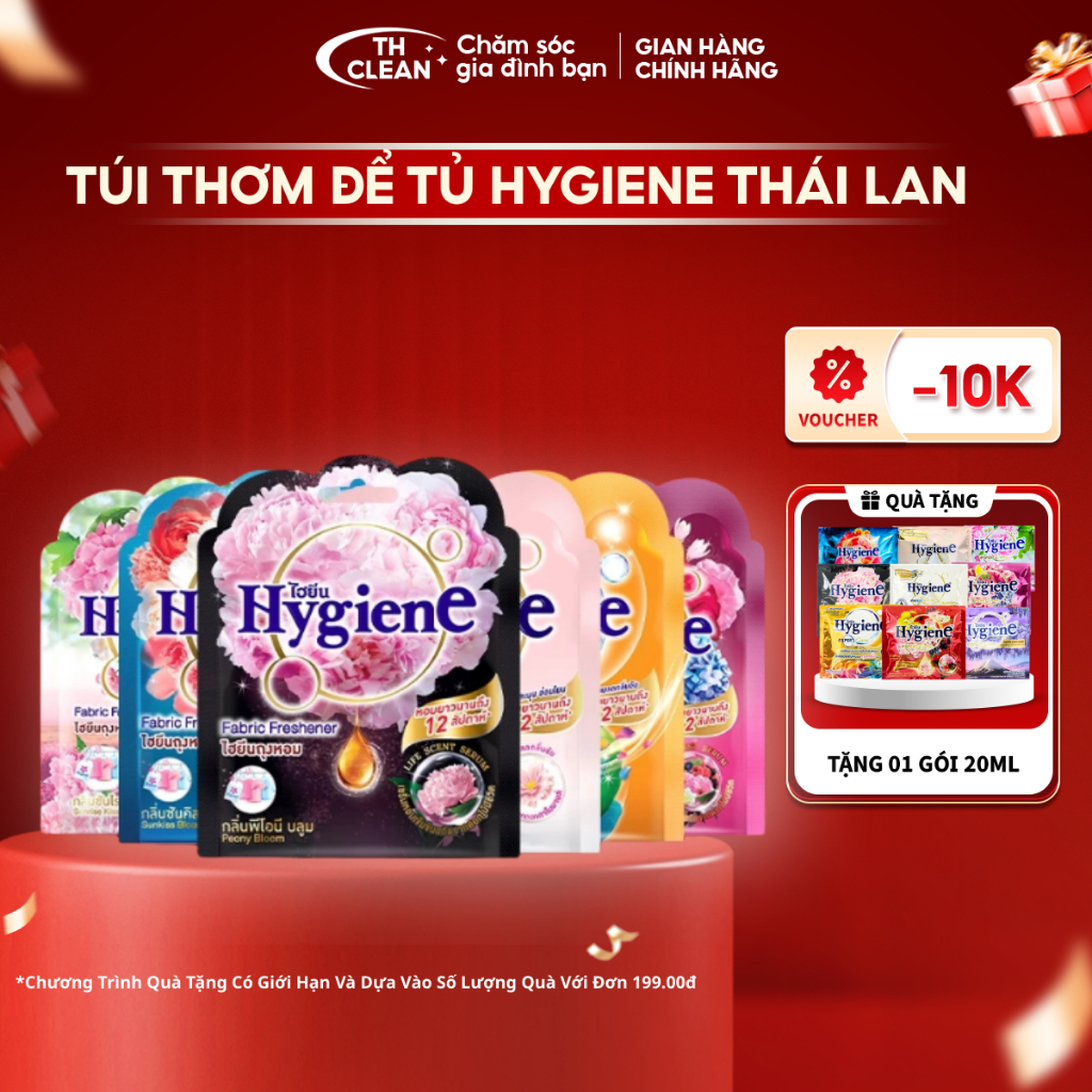 Túi Thơm Để Tủ Quần Áo Hygiene Thái Lan Hương Hoa Thơm Phòng Treo Xe Phòng Ngủ Loại Bỏ Ẩm Mốc, lưu hương 6 tuần