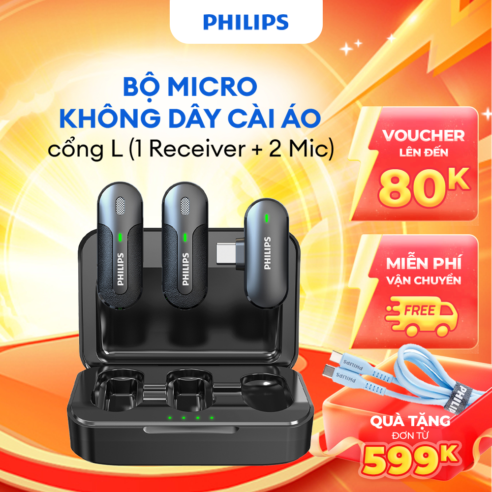 Micro không dây Wireless Lavalier Philips 2 Micro - Type-C - DLM9002