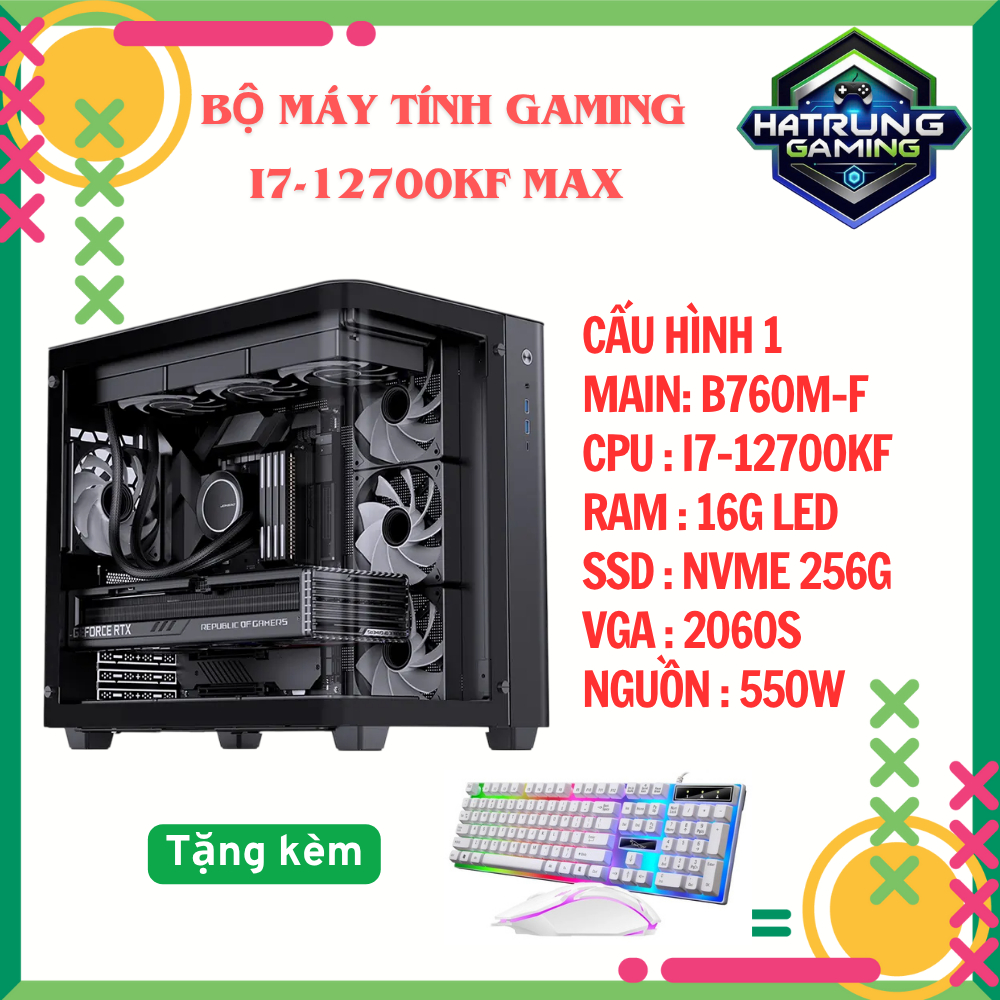 Bộ Máy Tính Gaming i7-12700KF Cực Mạnh